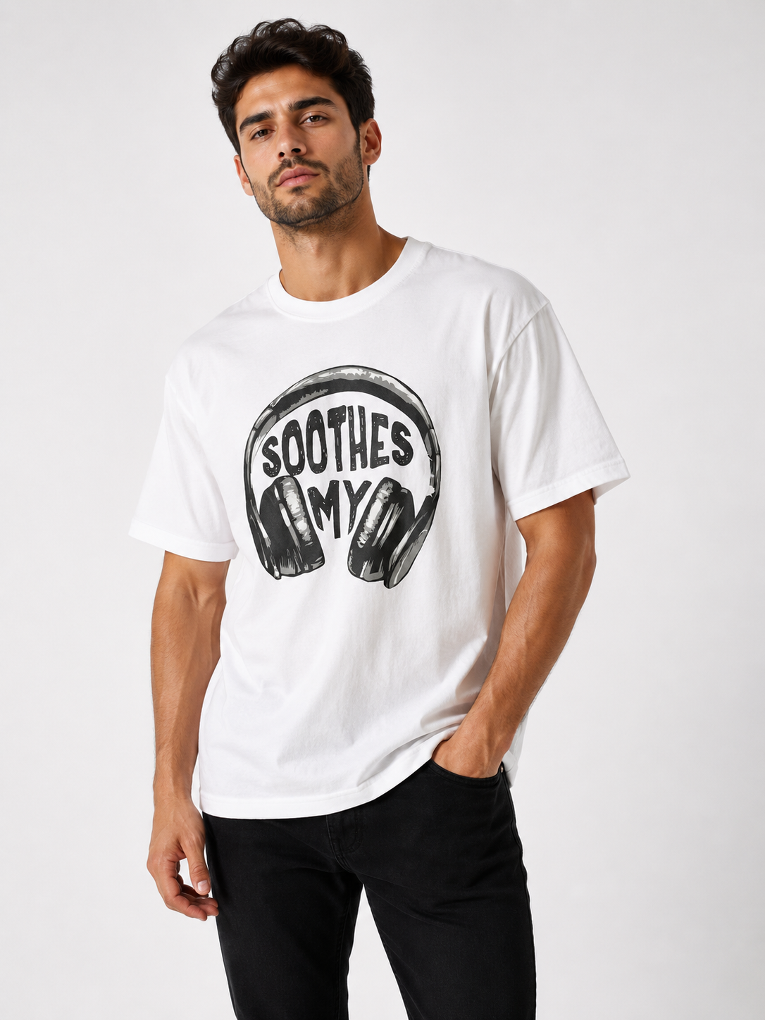 Soothes My Headphones Graphic T-Shirt