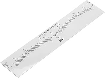 Disposable Transparent Eyebrow Mapping Ruler Stickers