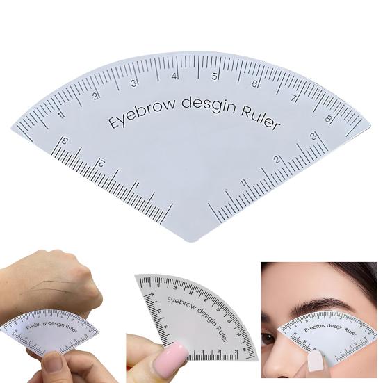 Fan-Shape Eyebrow Design Ruler – Angle & Symmetry Mapping Tool
